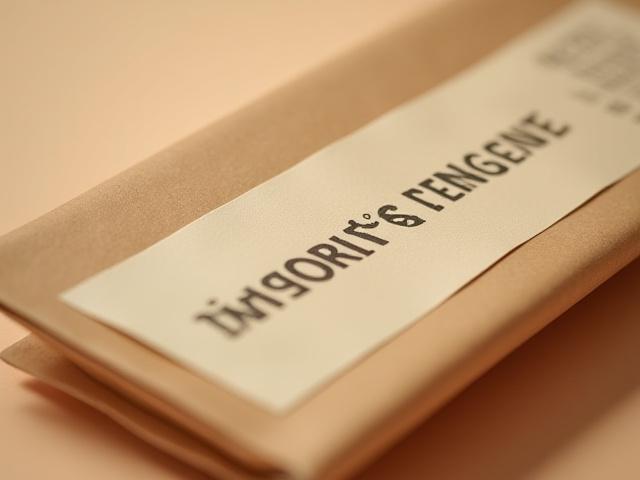 Close-up of minimalist, recyclable incense packaging with natural textures